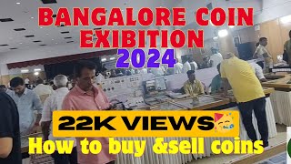 Bangalore coin exhibition 2024 | How to buy and sell coins 🪙 | coins and notes exhibition 💵