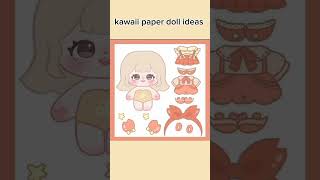 Download lagu kawaii paper doll ideas 🪳❤️ #shorts mp3