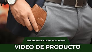 Video de Billetera clasica con precilla de cuero vacuno