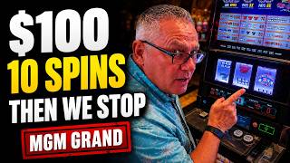 We Tried Our $100 Slot Method at MGM Grand… Then Andrea Took Over