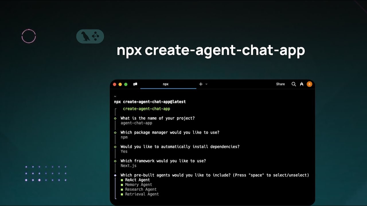 Introducing "npx create-agent-chat-app"