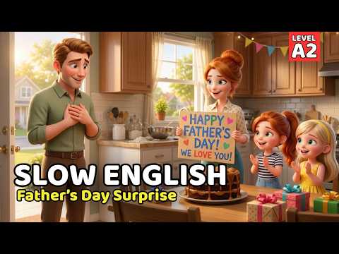 Father’s Day Surprise | Easy English Listening for Beginners (A2 Level)