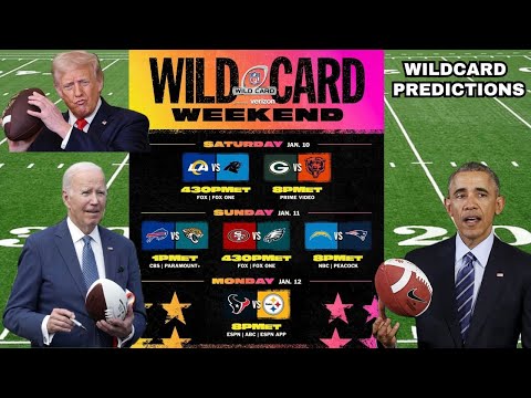 US Presidents Predict the NFL Playoffs | Super Wildcard Weekend