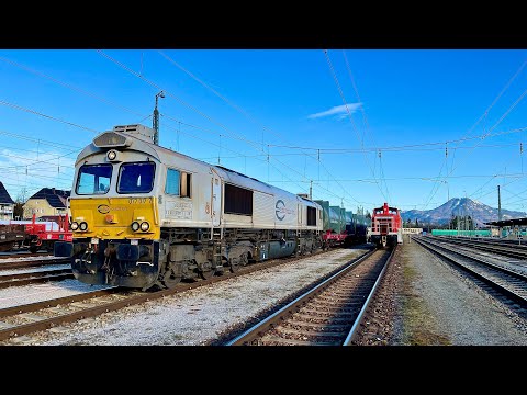 Führerstandsmitfahrt auf 077 017 von Freilassing nach Traunstein