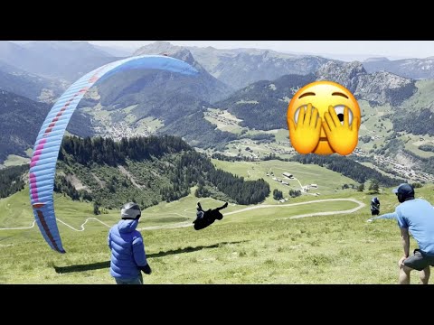 Strong Wind Paragliding Take-Offs, BELGIAN OPEN 2024 | Le Grand Bornand