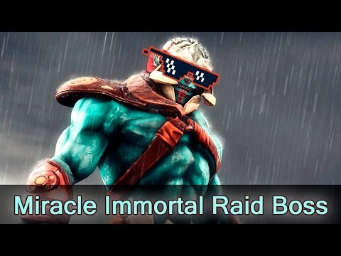 Miracle Huskar 1 vs 4 immortal raid boss — MB vs MFF