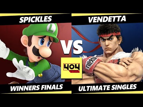 4o4 Weekly 77 WINNERS FINALS - Spickles (Luigi) Vs. Vendetta (Ryu) Smash Ultimate - SSBU