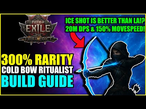 Path of Exile 2 | 300% Rarity & 20M DPS! Cold Bow Ritualist! (PoE 2 0.3.1 Best Ritualist Guide)