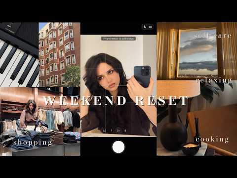 weekend reset routine / cooking, shopping, chatting