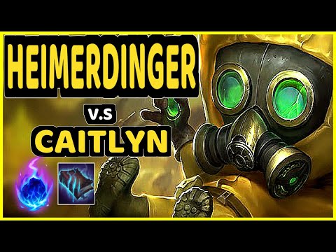 KLAUS (HEIMERDINGER) vs CAITLYN - BOTTOM ADC CHALLENGER GAMEPLAY - BR
