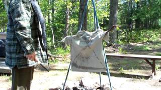 preview picture of video 'Manitowish Waters 2009 Spring Fishing trip shirt burning ritual'