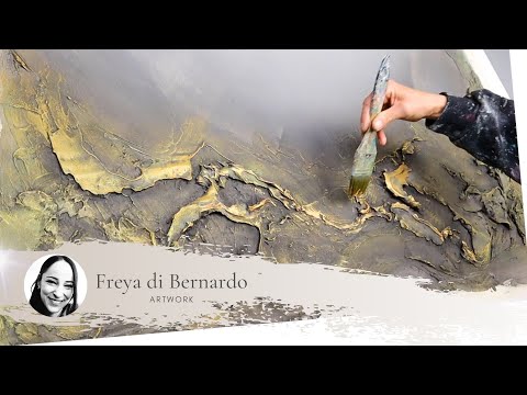 Abstrakt mit WOW Effekt |Strukturpaste und Acrylfarben | Mein Rezept für einzigartige Kunst