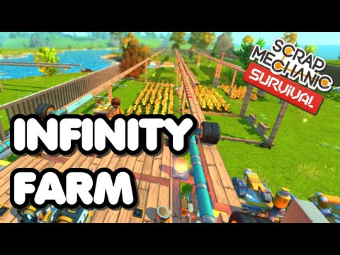 Infinity Farm - a Scrap Mechanic Survival large scale farming concept.