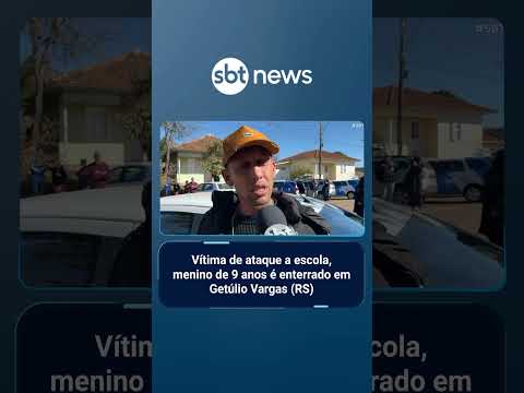 Vítima de ataque a escola, menino de 9 anos é enterrado em Getúlio Vargas (RS)