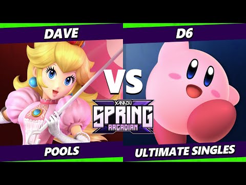 Spring Arcadian - Dave (Peach) Vs. D6 (Kirby) Smash Ultimate - SSBU