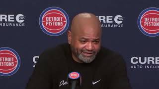JB Bickerstaff PostGame Interview | Los Angeles Lakers vs Detroit Pistons