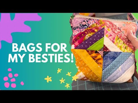 Let’s sew up some scrap buster bags for my besties!! #sewing