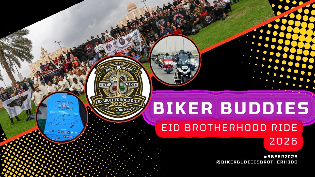 350 Motorcycles, 41 Nationalities, One Ride — Eid Brotherhood 2026 — watch the ride video