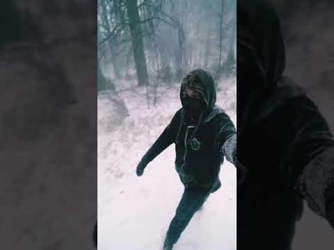 Winter Blizzard in Weed, California. Day one