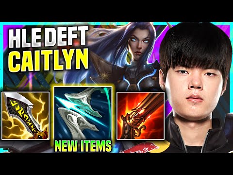DEFT PICKS CAITLYN WITH NEW ITEM GALEFORCE! - HLE Deft Plays Caitlyn ADC vs Samira! | Preseason 11