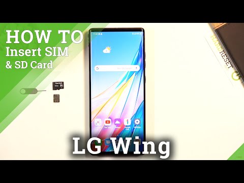 How to Insert SIM and SD Cards in LG Wing – Network Connection & External Storage