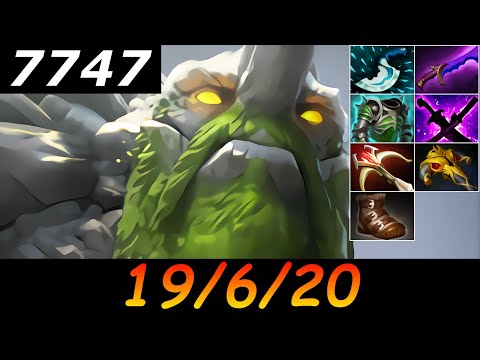 Dota 2 Tiny 7747 MMR 19/6/20 (Kills/Deaths/Assists) Ranked Full Gameplay
