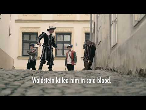 Albrecht von Waldstein ( military )   stole a treasure-chest with money  in Olomouc