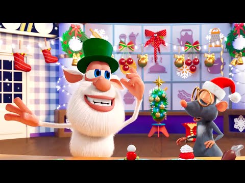 Booba ⭐ Good New Year Spirit - Food Puzzle 🎄🎅 New Cartoons 💚 Moolt Kids Toons Happy Bear
