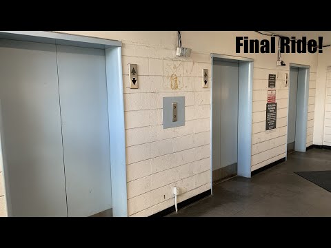 Final Ride! Vintage Otis Traction Elevators at the Americas Center Garage in St. Louis, MO
