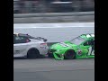 He hit the pace car! #nascar
