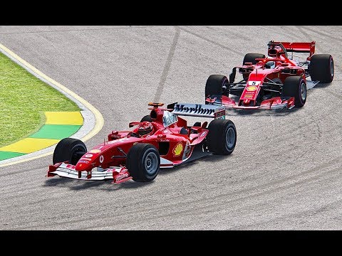 Ferrari F1 2018 vs Ferrari F1 2004 - Melbourne