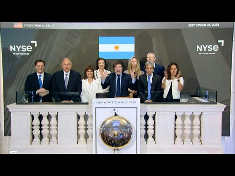 Argentina's Milei rings New York Stock Exchange opening bell | AFP