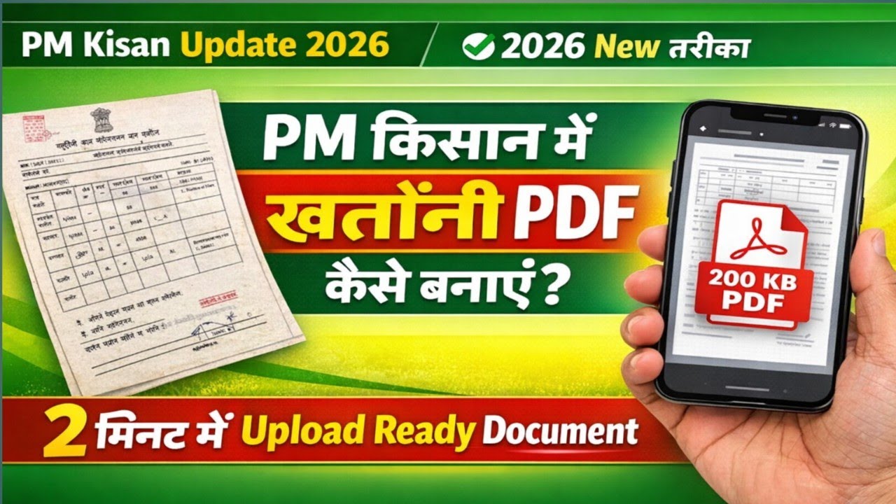 PM Kisan Pdf 200KB Kaise Banaye | Pm kisan Pdf 200KB Kaise Kare  