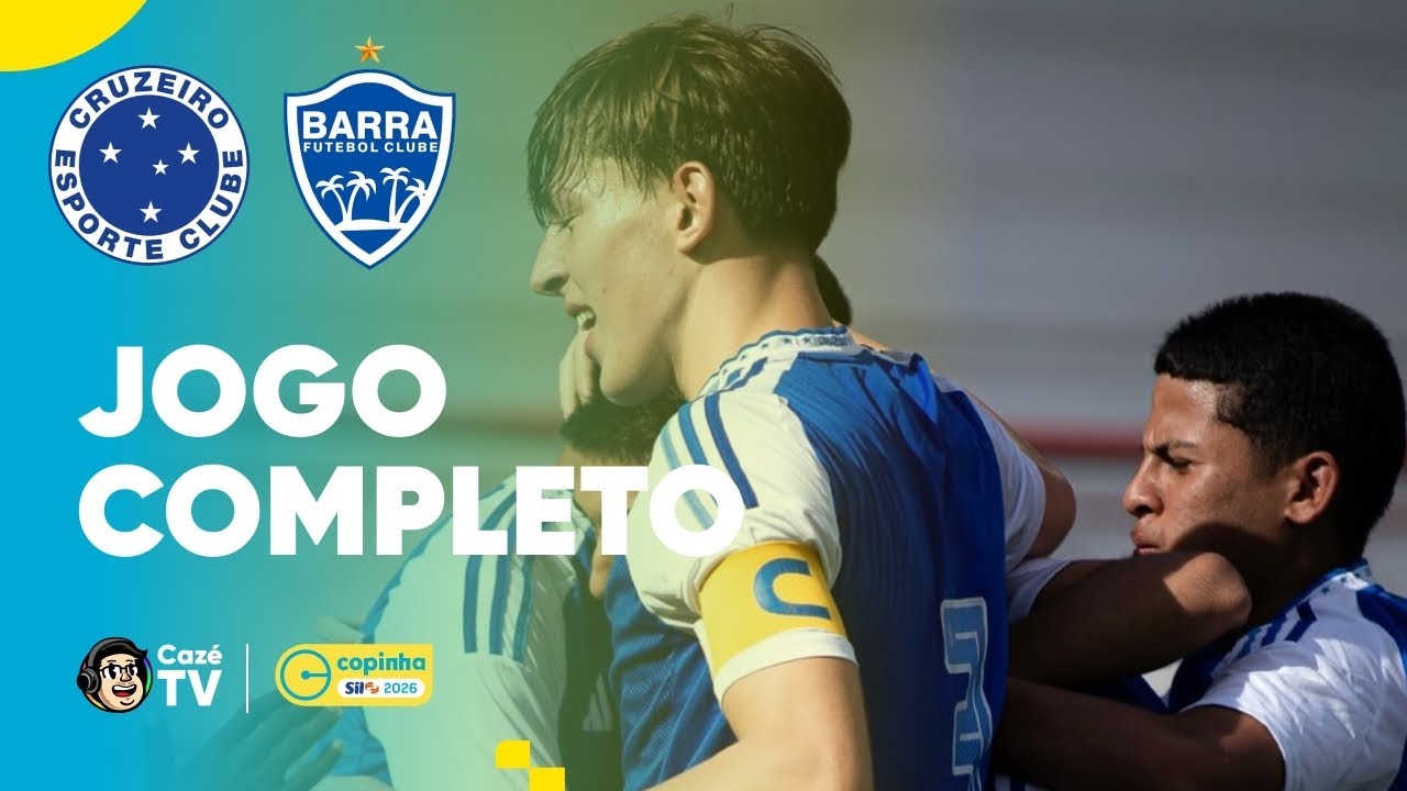 JOGO COMPLETO: CRUZEIRO X BARRA-SC | COPINHA 2026 | FASE DE GRUPOS | 1ª RODADA