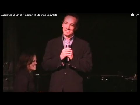Jason Graae Sings "Popular" to Stephen Schwartz for The Actor's Fund Tribute