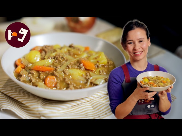 Cómo hacer Curry Japonés con carne picada (Listo en 20 minutos)
