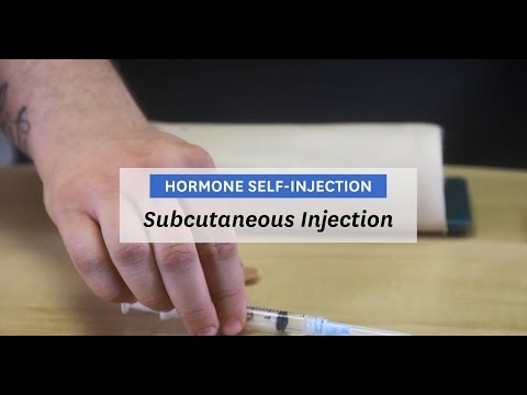 Hormone Self-Injection - Step 2b: Subcutaneous Injection