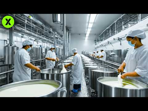 CÓMO se Hace el YOGURT GRIEGO: De la GRANJA a la FÁBRICA 🍶