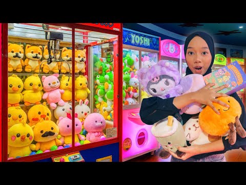 SEHARIAN ABANG BAWAK ADIK MAIN CLAW MACHINE!