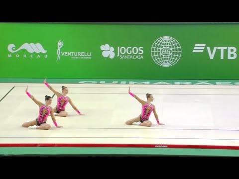 2018’ FIG Trio Champion. IVANOVA Elena, PYKHTOVA Ekaterina, ZIUBINA Anastasiia