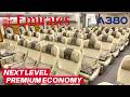 EMIRATES Brand New AIRBUS A380 Premium Economy Hong Kong Dubai Flight Review