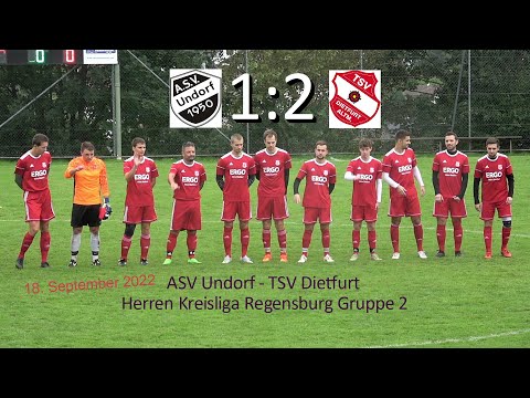 ASV Undorf - TSV Dietfurt 1:2 - Herren Kreisliga Regensburg Gruppe 2