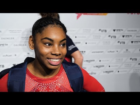 Taeja James (GBR) Interview 2019 Worlds Stuttgart - Qualifications
