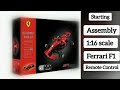 DIY F1 Rc Rastar Remote Control Ferrari F1 Assembly Model Kit