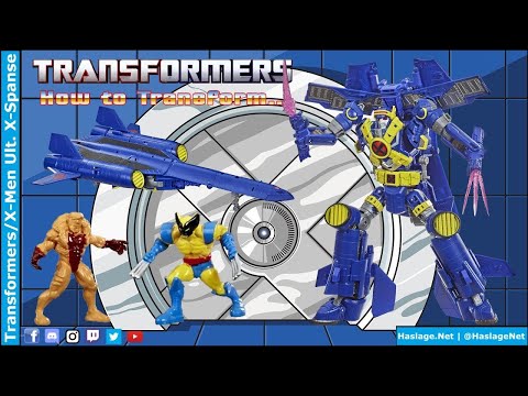 Transformers Collaborative X-Men Leader Ultimate X-Spanse w/ Wolverine & Sabertooth