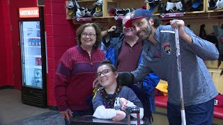 Florida Panthers brings South Florida sports fan together with her hockey idol