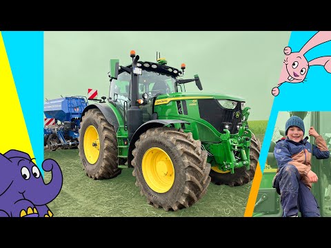 Moritz und die Maschinen - Wie sät man Weizen mit Traktor & Sämaschine? | Der Elefant | WDR
