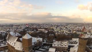 preview picture of video 'Nürnberger Burg KaiserBurg - Nuremberg Castle - 10.12.2012 - Kopterflug'