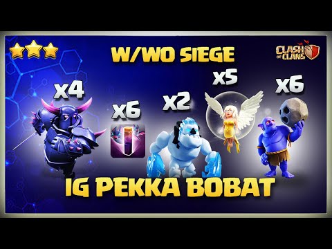 SWAGGED! TH11 PEKKA BOBAT ATTACK | Best Th11 Attack Strategy | W/Wo Siege | Clash of Clans COC