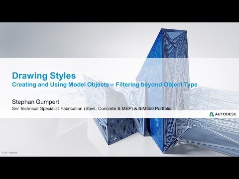 014 - Advance Steel - Creating and Using Model Objects – Filtering beyond Object Type